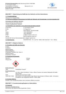 EG-Sicherheitsdatenblatt gemäß Verordnung (EG) NrDr. Schumacher GmbH Überarbeitet am: Revisions-Nr.: 2,2 Descosept Pur Industrial WipesGHS