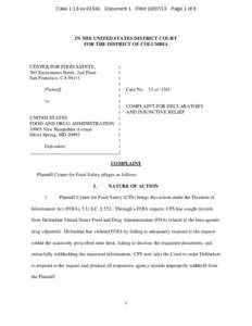 Microsoft Word[removed]Zil FOIA Complaint DRAFT