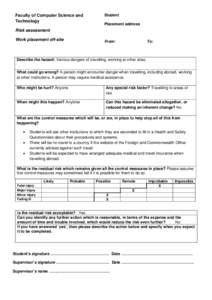 Microsoft Word - Risk assessment form.docx