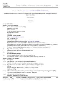 Value added tax / Call for bids / Contract / Common Procurement Vocabulary / Government procurement / Publishing / European Union / Business / Contract law / Government procurement in the European Union