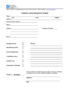 Letter / Fax / IRS tax forms / Chiropractic / Technology / North Central Association of Colleges and Schools / Cleveland Chiropractic College