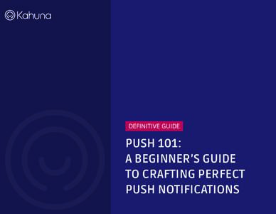 DEFINITIVE GUIDE  PUSH 101: A BEGINNER’S GUIDE TO CRAFTING PERFECT PUSH NOTIFICATIONS