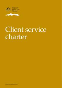 Client service charter Shared country, shared future  1