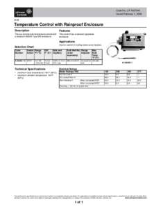 Human–machine interaction / Switch / Johnson Controls / Cooling tower / Temperature / Chemical engineering / Engineering / Technology