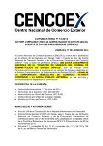 Microsoft Word - CONVOCATORIA[removed]SICAD CENCOEX-1