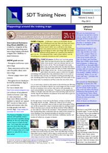 SDT Training News  Volume 5, Issue 3 May[removed]Happenings around the training traps