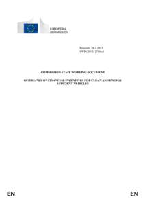 EUROPEAN COMMISSION Brussels, [removed]SWD[removed]final