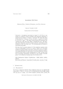 253  Documenta Math. Algebraic Zip Data Richard Pink, Torsten Wedhorn, and Paul Ziegler