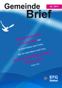 Gemeinde  Brief 05 | 201 4