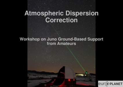 Atmospheric Dispersion JP PROST Workshop Nice 2016 v2