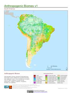 Anthropogenic Biomes v1 South America[removed]Kilometers