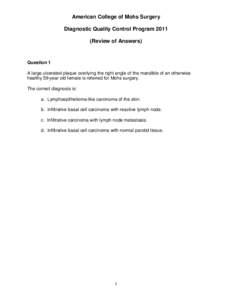 DQC-exam-2011 Review of answers