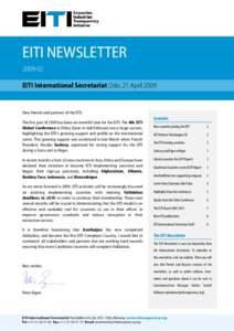 EITI Newsletter[removed]pub