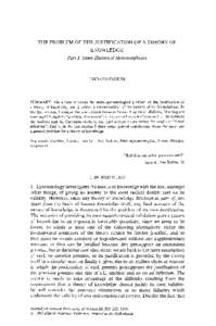 Knowledge / Sextus Empiricus / Philosophical skepticism / Roderick Chisholm / Aenesidemus / Problem of the criterion / Karl Popper / Michel de Montaigne / Empiricism / Philosophy / Epistemologists / Epistemology