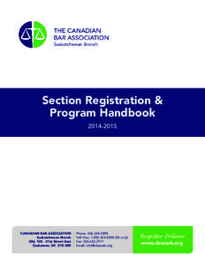 Section Registration &[removed]Section Registration Program Handbook & Program