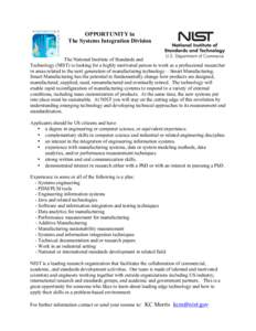 Gaithersburg /  Maryland / National Institute of Standards and Technology / Information systems / Emerging technologies / Computer-aided engineering / Smart grid / Computer-aided production engineering / Technology / Engineering / Standards organizations