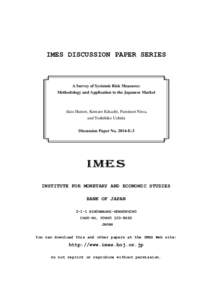 A Survey of Systemic Risk Measures: Methodology and Application to the Japanese Market