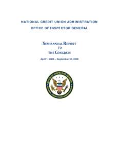 OIG Semiannual Report to Congress, April 1 - September 30, 2009