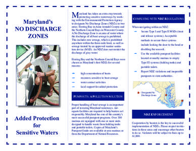 Maryland / Anthony G. Brown / Boating / United States / Environmental issues with shipping / Ocean pollution / Regulation of ship pollution in the United States / Southern United States / Herring Bay / Maryland Department of Natural Resources