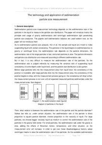 沿降式粒度仪的原理与技术