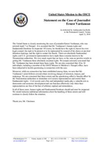 Ernest Vardanean / United States Mission to the Organization for Security and Cooperation in Europe / Organization for Security and Co-operation in Europe / Tiraspol / Ilie Cazac / Moldova / Transnistria / Politics of Transnistria