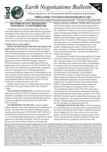 iisd Vol. 15 No. 103 Earth Negotiations Bulletin . . . . . . . . . . . . . . . . . . . . . . . . . . . . . . . . #3