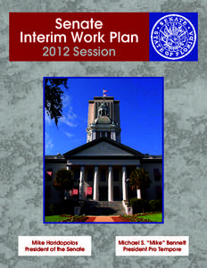 Florida Senate Interim Work Plan 2012 Session