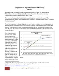 Meteorology / Data analysis / Forecasting / Time series analysis / Oregon Ballot Measure 11 / Oregon / Statistical forecasting / Statistics / Atmospheric sciences