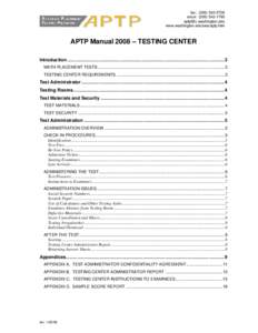 Microsoft Word - APTPTestingCenterManual2008.doc