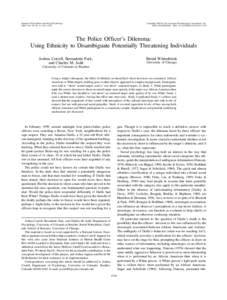 Journal of Personality and Social Psychology 2002, Vol. 83, No. 6, 1314 –1329 Copyright 2002 by the American Psychological Association, Inc[removed]/$5.00 DOI: [removed][removed]