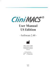 User Manual US Edition - Software[removed]Miltenyi Biotec GmbH Friedrich-Ebert-Straße 68