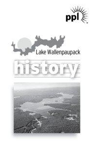 Lake Wallenpaupack  history