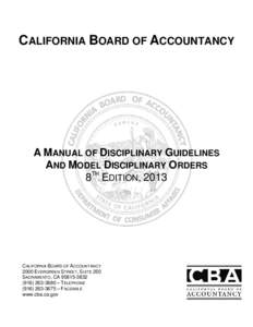 This document is produced by the California Board of Accountancy