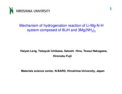Hydrogen / Hydrogenation / Oil refining / Lithium hydride / Chemistry / Chemical engineering / Homogeneous catalysis