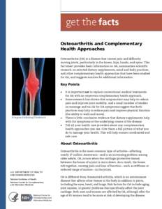 Osteoarthritis and Complementary Health Approaches