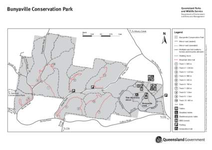 Bunyaville Conservation Park map