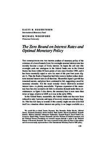 Money / Inflation / Interest rates / Federal Reserve / Monetary economics / Demand for money / Liquidity trap / Deflation / Zero interest rate policy / Macroeconomics / Economics / Monetary policy