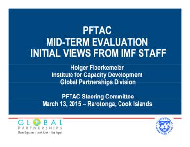 Microsoft PowerPoint - Response_Presentation on PFTAC Mid-term Evaluation IMF Response - SC Meeting_Cook Islands (2).pptx