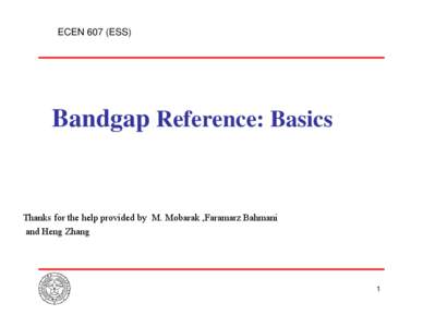 Microsoft PowerPoint[removed]Lect 4 Bandgap-2009.ppt