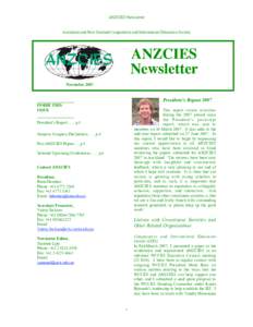 ANZCIES Newsletter  Australian and New Zealand Comparative and International Education Society ANZCIES Newsletter