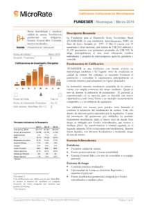 Calificación Institucional en Microfinanzas  FUNDESER | Nicaragua | Marzo 2014  Estable