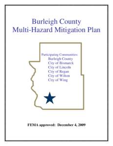 Burleigh County Multi-Hazard Mitigation Plan Participating Communities:  Burleigh County