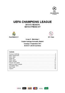 European Cup and UEFA Champions League records and statistics / Real Madrid C.F. / Cristiano Ronaldo / Johan Cruyff / Intercontinental Cup / UEFA Super Cup / Gonzalo Higuaín / Mesut Özil / Eredivisie / Association football / Sports / Football in Spain