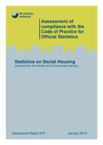 Assessment Report[removed]Statistics on Social Housing