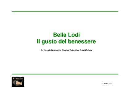 Presentazione Bella Lodi - Giorgio Donegani