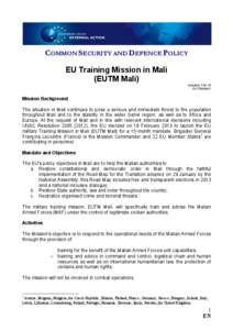 EU  Training Mission in Mali