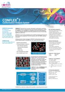 CONFLEX 7  CONFLEX®7 Conformation Analysis System