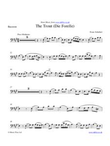 Sheet Music from www.mfiles.co.uk  The Trout (Die Forelle) Bassoon