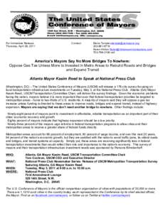 Atlanta / Kasim Reed / Geography of the United States / Geography of Georgia / Georgia / United States Conference of Mayors