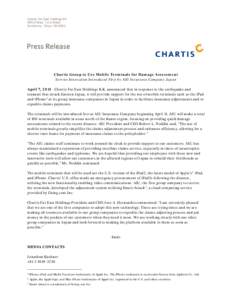 Chartis Group to Use Mobile Terminals for Damage Assessment